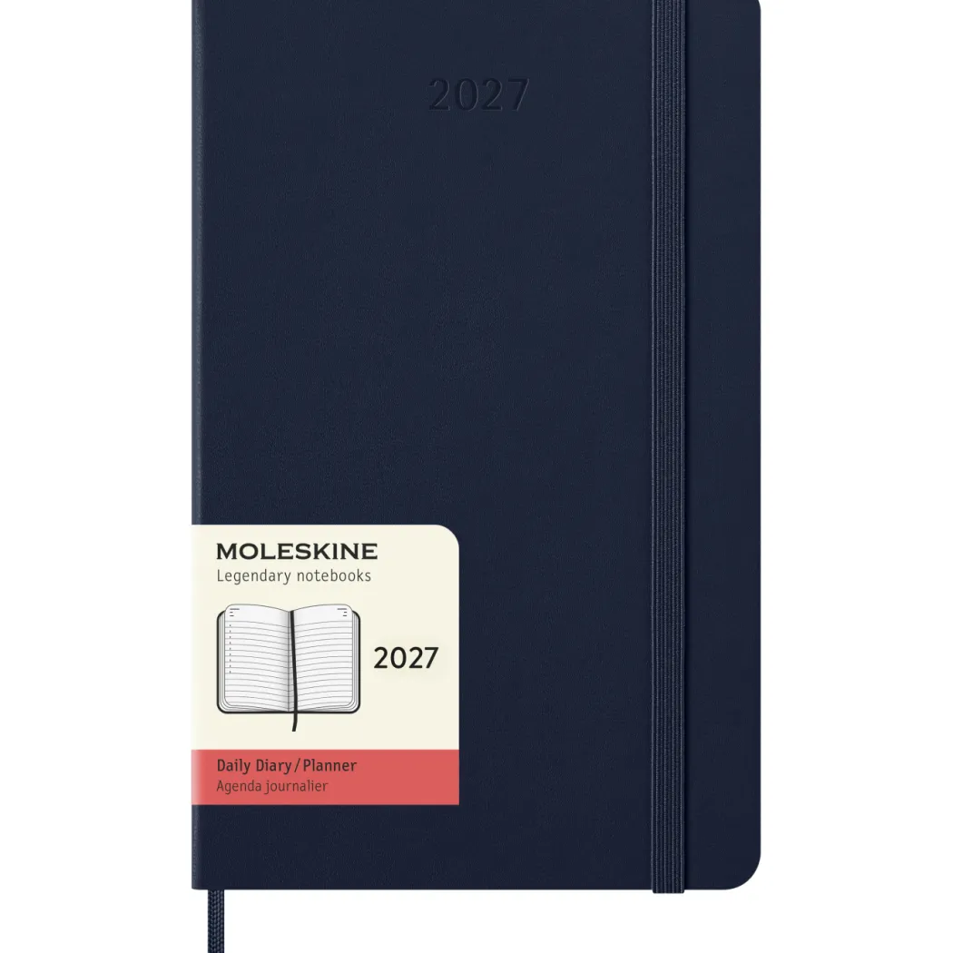 Kalender 12M Daily 2027 Hardcover Large Sapphire Blue
