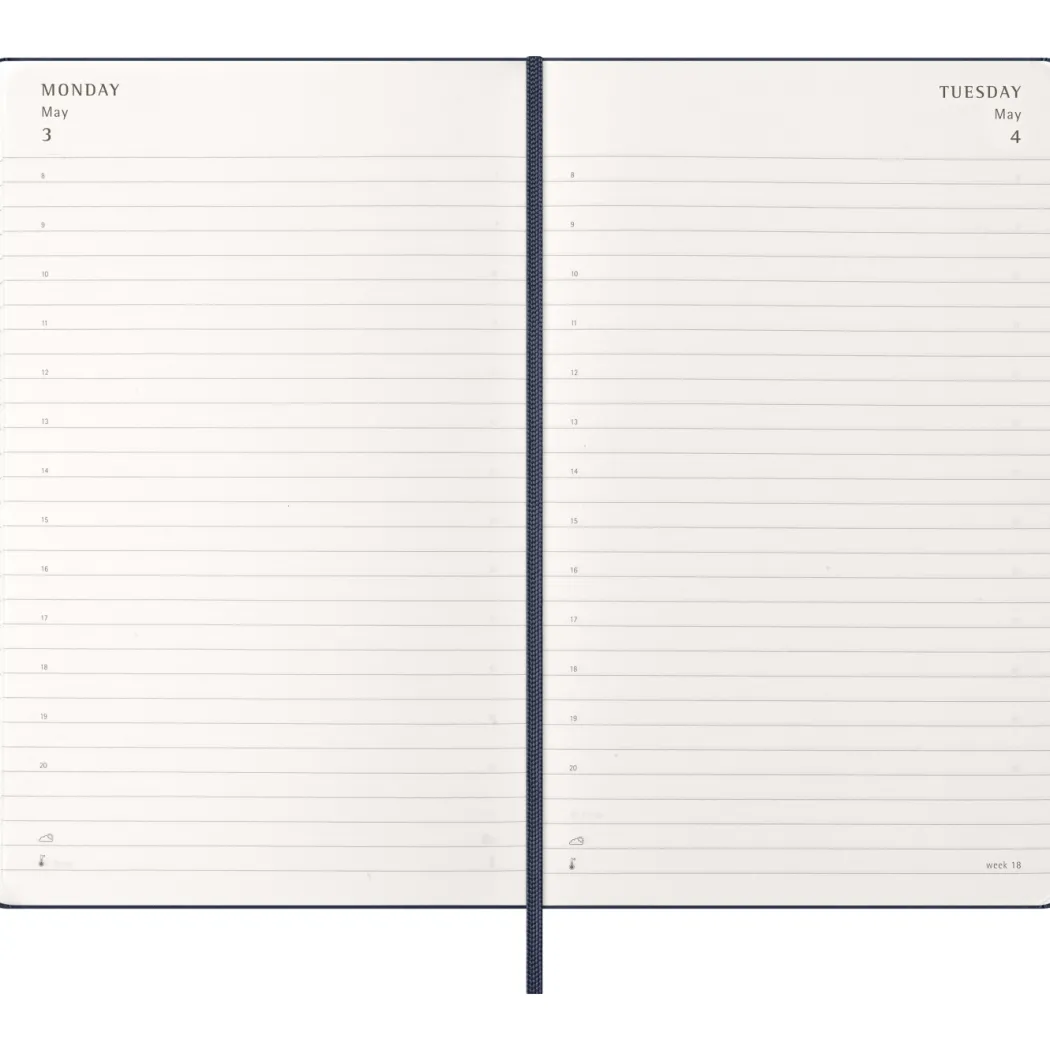 Kalender 12M Daily 2027 Hardcover Large Sapphire Blue