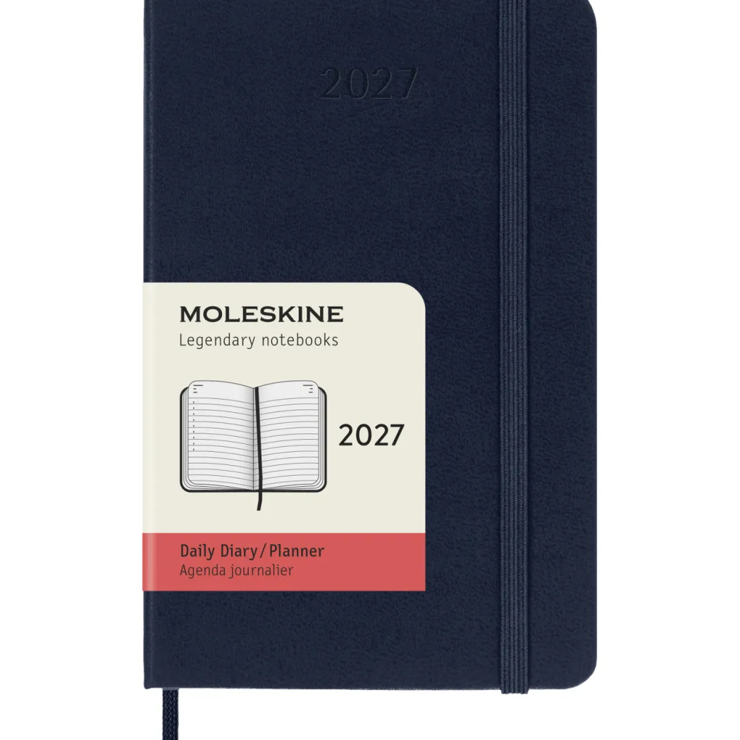Kalender 12M Daily 2027 Hardcover Pocket Sapphire Blue