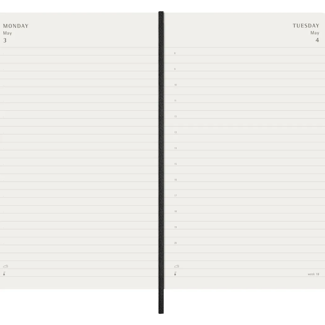 Kalender 12M Daily 2027 Softcover Large Black