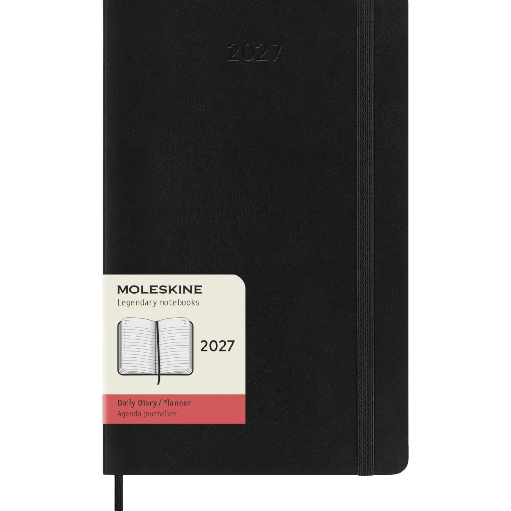 Kalender 12M Daily 2027 Softcover Large Black