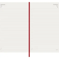 Kalender 12M Daily 2027 Softcover Large Red