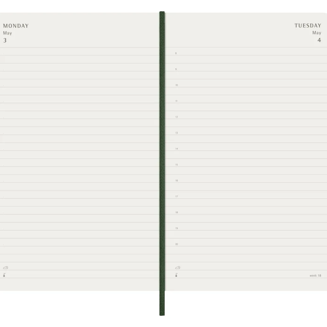 Kalender 12M Daily 2027 Softcover Large Myrtle Green