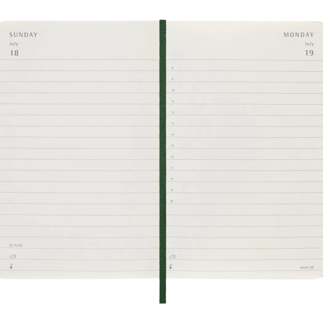 Kalender 12M Daily 2027 Softcover Pocket Myrtle Green