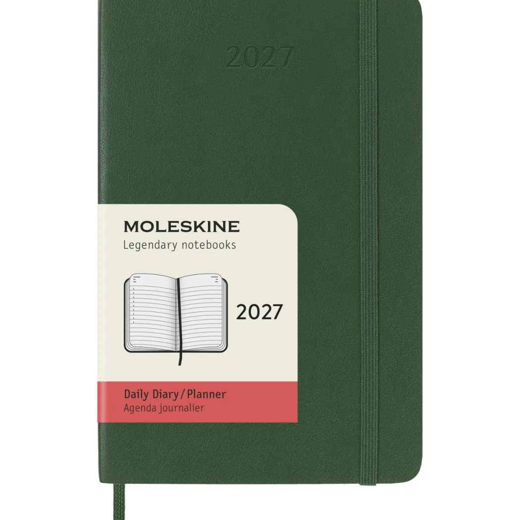 Kalender 12M Daily 2027 Softcover Pocket Myrtle Green