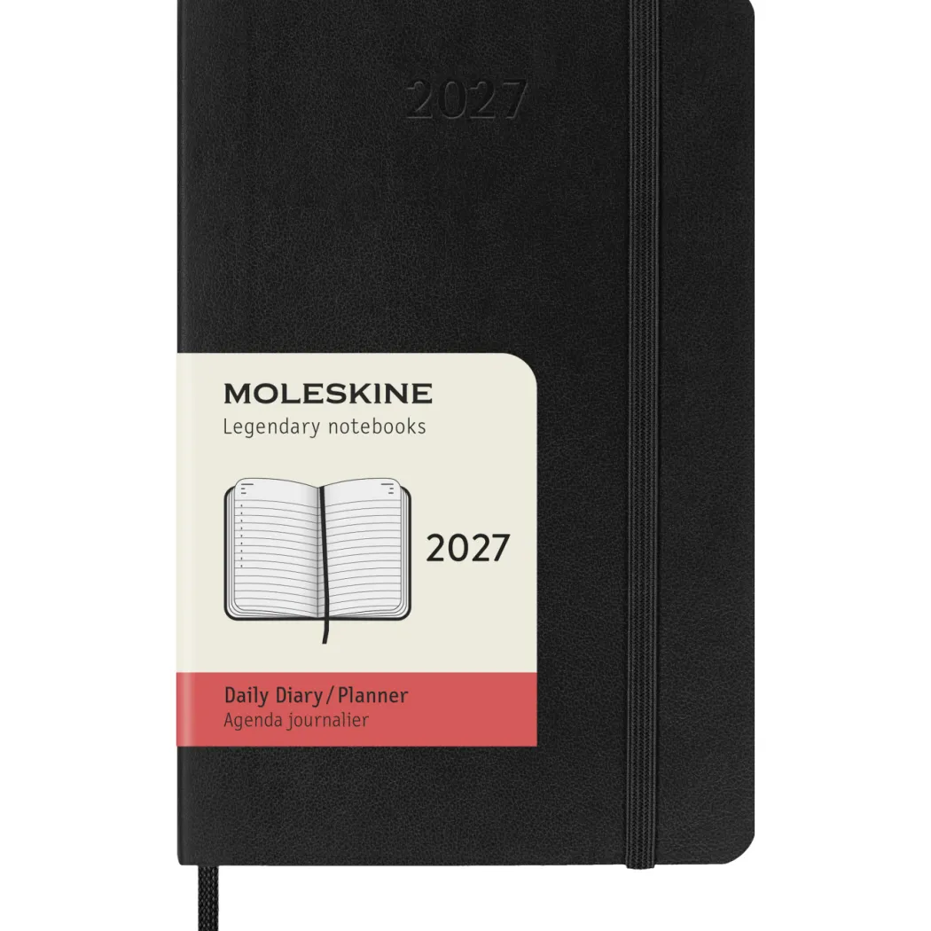 Kalender 12M Daily 2027 Softcover Pocket Black