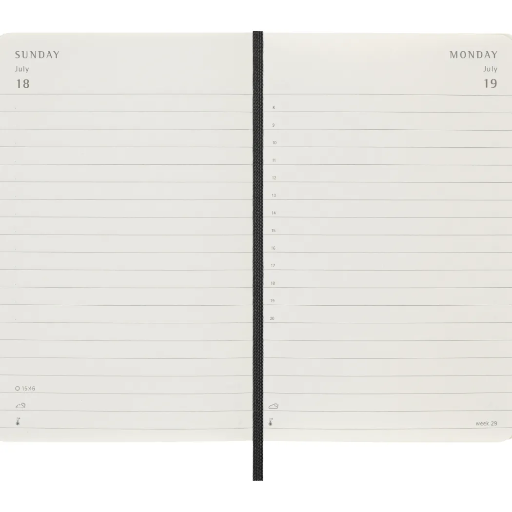 Kalender 12M Daily 2027 Softcover Pocket Black