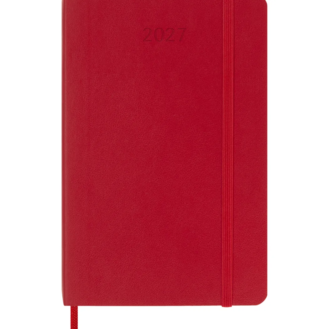 Kalender 12M Daily 2027 Softcover Pocket Red