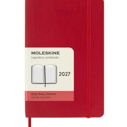 Kalender 12M Daily 2027 Softcover Pocket Red