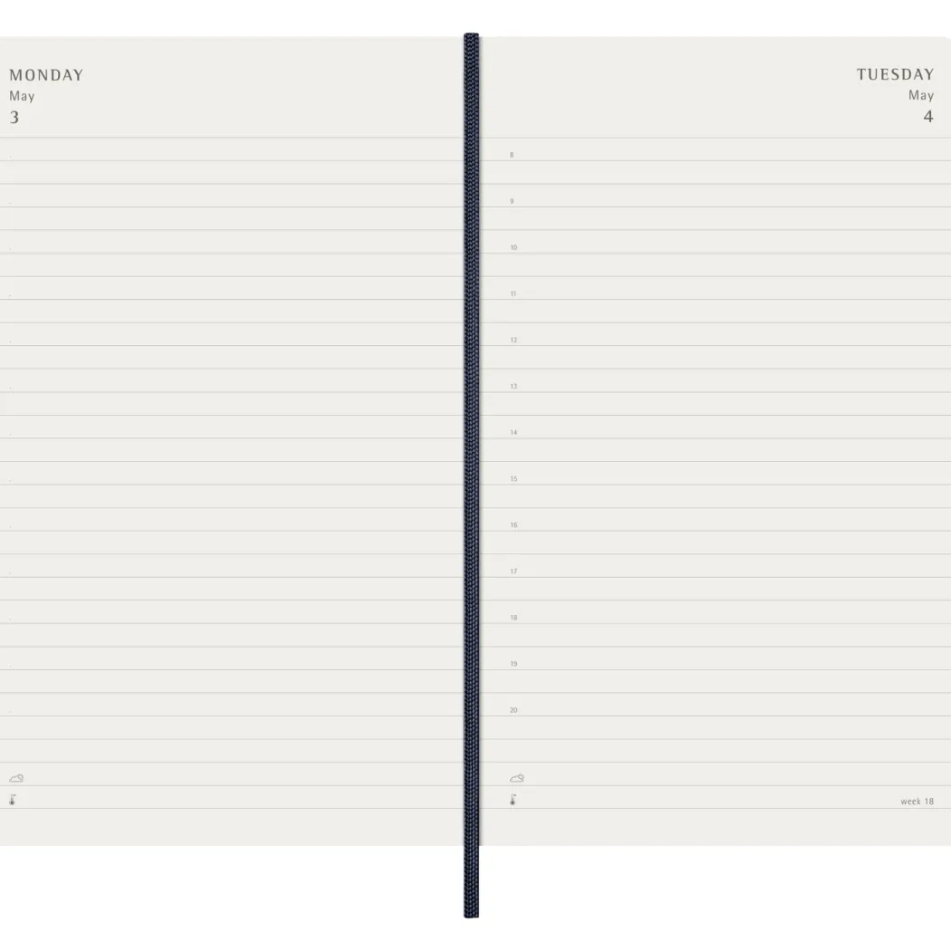 Kalender 12M Daily 2027 Softcover Pocket Sapphire Blue