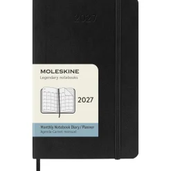Kalender 12M Monthly 2027 Softcover Pocket Black
