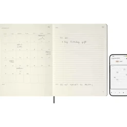 Kalender 12M Smart PRO Digital Weekly Vertical 2027 XL Black
