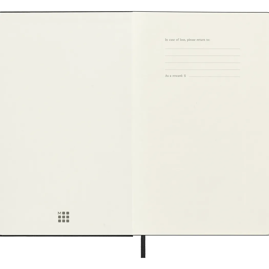 Kalender 18M Weekly Hard Cover Horisontell Large Black