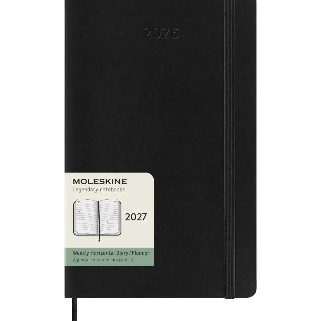 Kalender 12M Weekly Horizontal 2027 Softcover Large Black