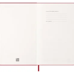 Kalender 12M Weekly Notebook 2027 Hardcover Large Red