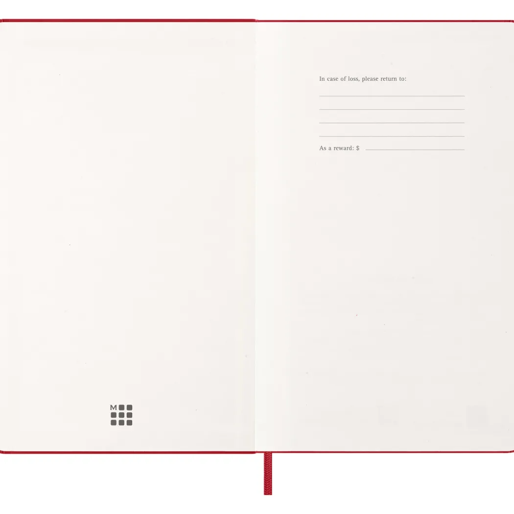 Kalender 12M Weekly Notebook 2027 Hardcover Large Red