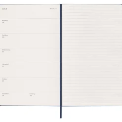 Kalender 12M Weekly Notebook 2027 Hardcover Large Sapphire Blue