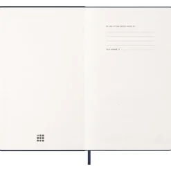 Kalender 12M Weekly Notebook 2027 Hardcover Large Sapphire Blue