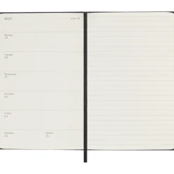 Kalender 12M Weekly Notebook 2027 Hardcover Pocket Black
