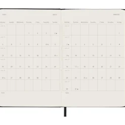 Kalender 12M Weekly Notebook 2027 Hardcover Pocket Black