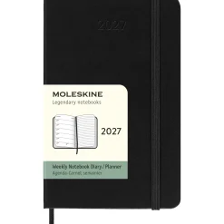 Kalender 12M Weekly Notebook 2027 Hardcover Pocket Black