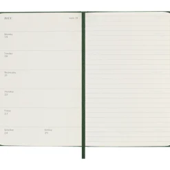 Kalender 12M Weekly Notebook 2027 Hardcover Pocket Myrtle Green