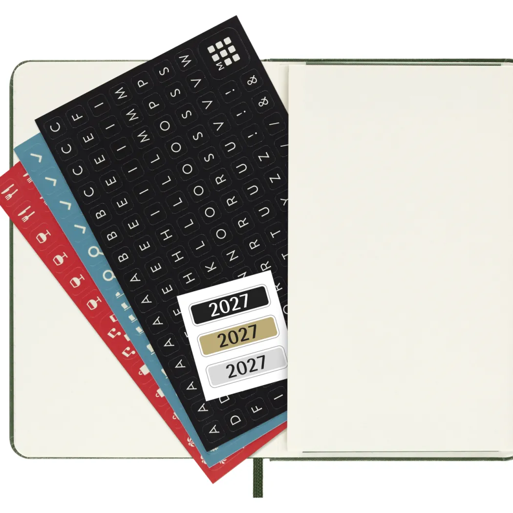 Kalender 12M Weekly Notebook 2027 Hardcover Pocket Myrtle Green