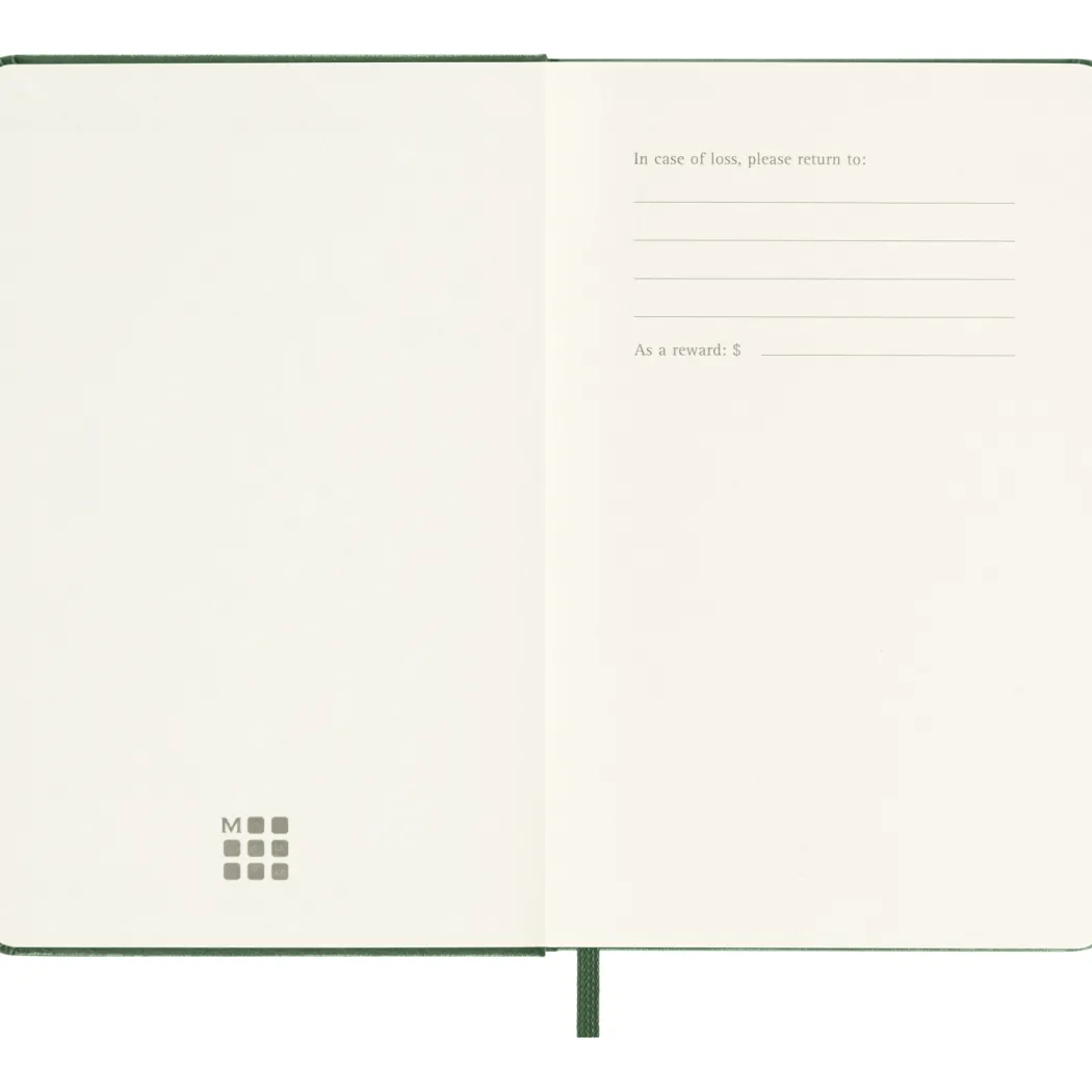 Kalender 12M Weekly Notebook 2027 Hardcover Pocket Myrtle Green