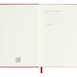 Kalender 12M Weekly Notebook 2027 Hardcover Pocket Red