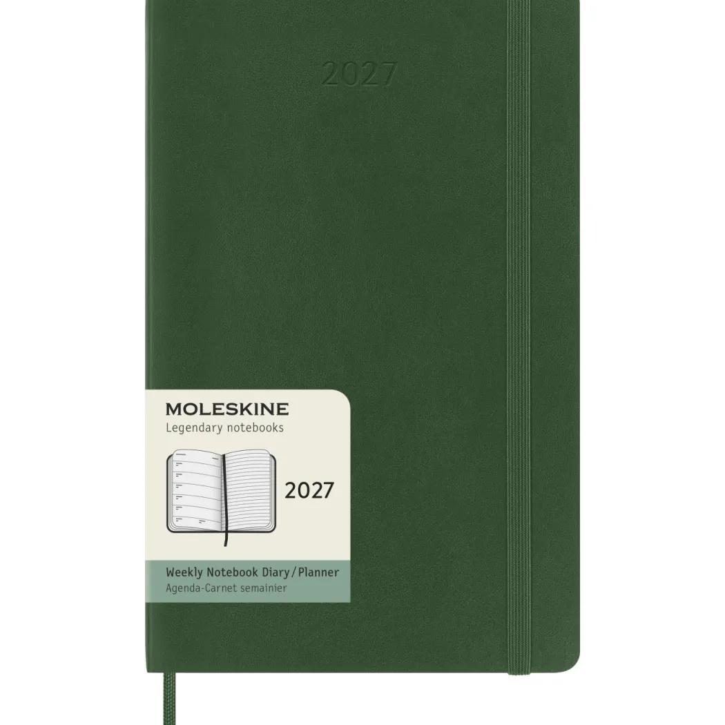 Kalender 12M Weekly Notebook 2027 Softcover Large Myrtle Green