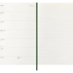 Kalender 12M Weekly Notebook 2027 Softcover Large Myrtle Green