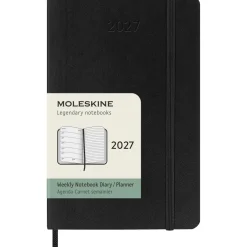 Kalender 12M Weekly Notebook 2027 Softcover Pocket Black