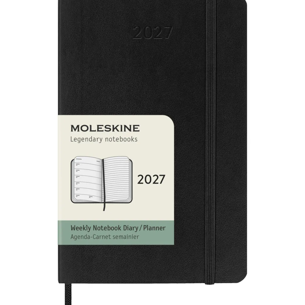 Kalender 12M Weekly Notebook 2027 Softcover Pocket Black