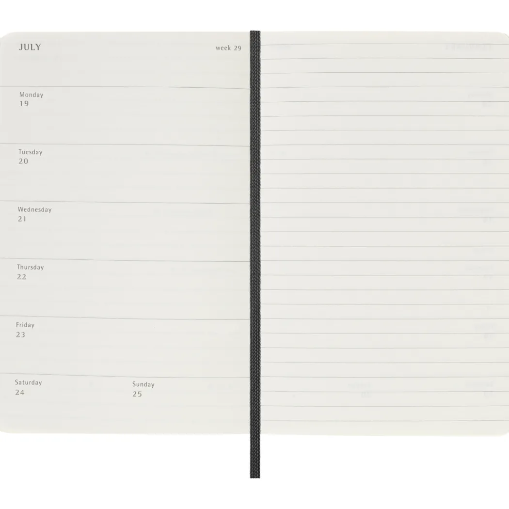 Kalender 12M Weekly Notebook 2027 Softcover Pocket Black