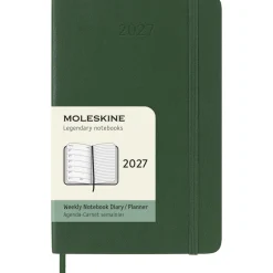Kalender 12M Weekly Notebook 2027 Softcover Pocket Myrtle Green