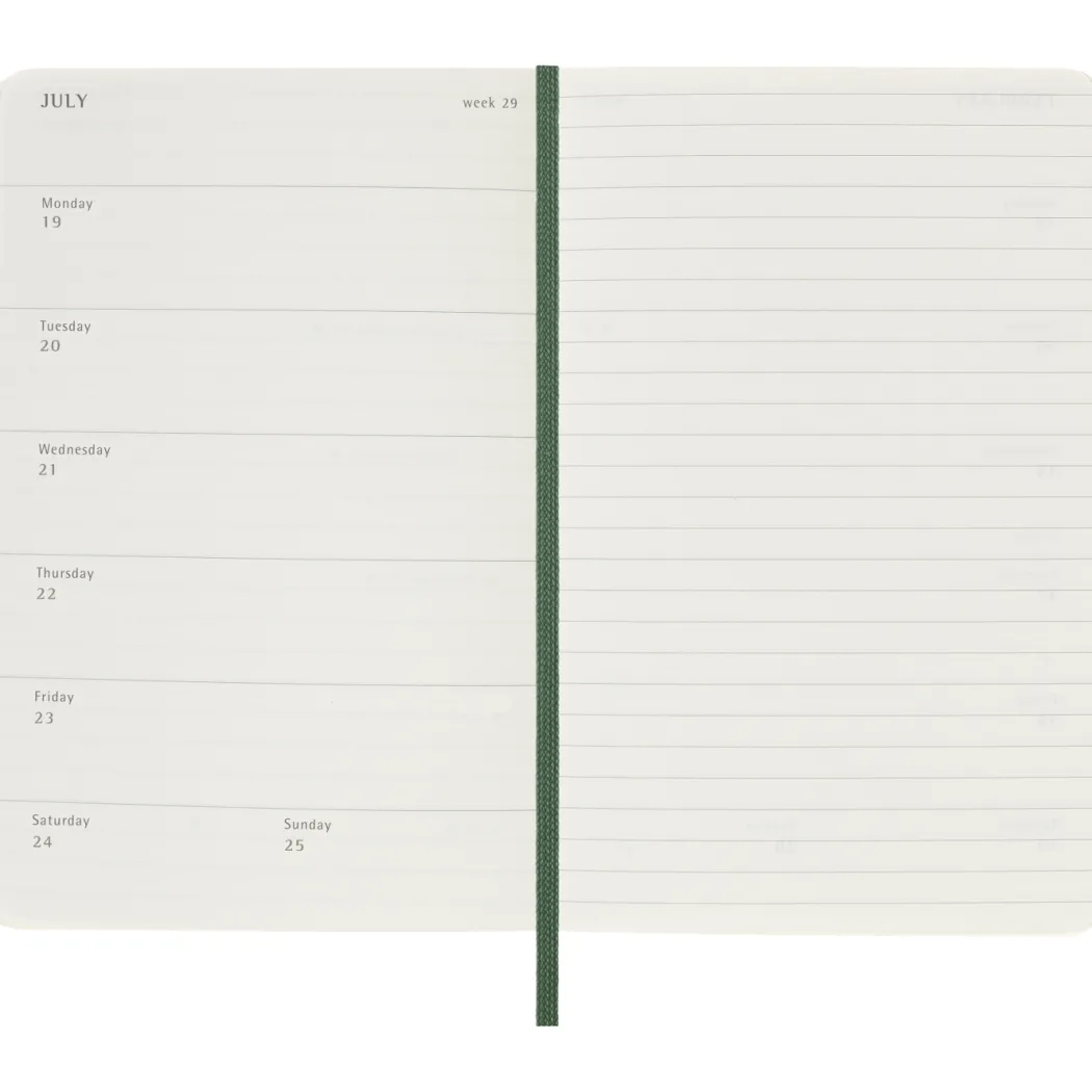 Kalender 12M Weekly Notebook 2027 Softcover Pocket Myrtle Green