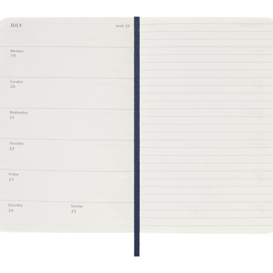 Kalender 12M Weekly Notebook 2027 Softcover Pocket Sapphire Blue