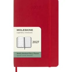 Kalender 12M Weekly Notebook 2027 Softcover Pocket Red