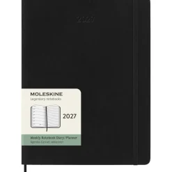 Kalender 12M Weekly Notebook 2027 Softcover XL Black
