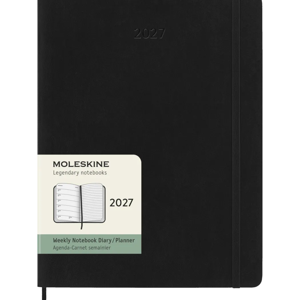 Kalender 12M Weekly Notebook 2027 Softcover XL Black