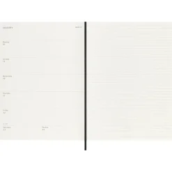 Kalender 12M Weekly Notebook 2027 Softcover XL Black