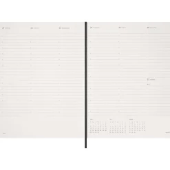 Kalender 12M Weekly Vertical 2027 Essential Softcover XXL Black