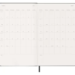 Kalender 12M Weekly Vertical 2027 Hardcover Large Black