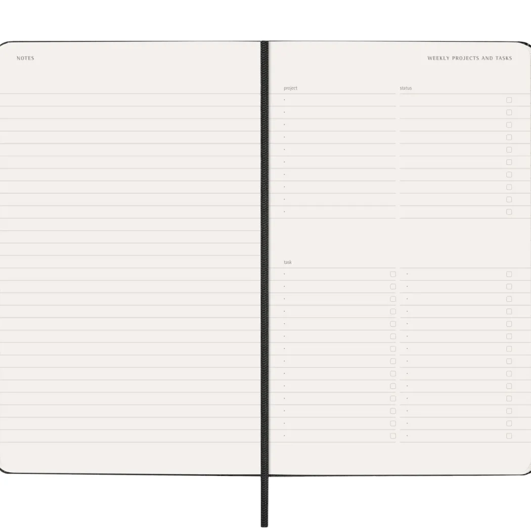 Kalender 12M Weekly Vertical PRO 2027 Hardcover XL Black