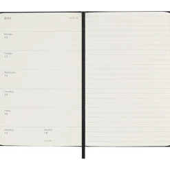 Kalender 18M WeekNote Hard Cover Pocket Black