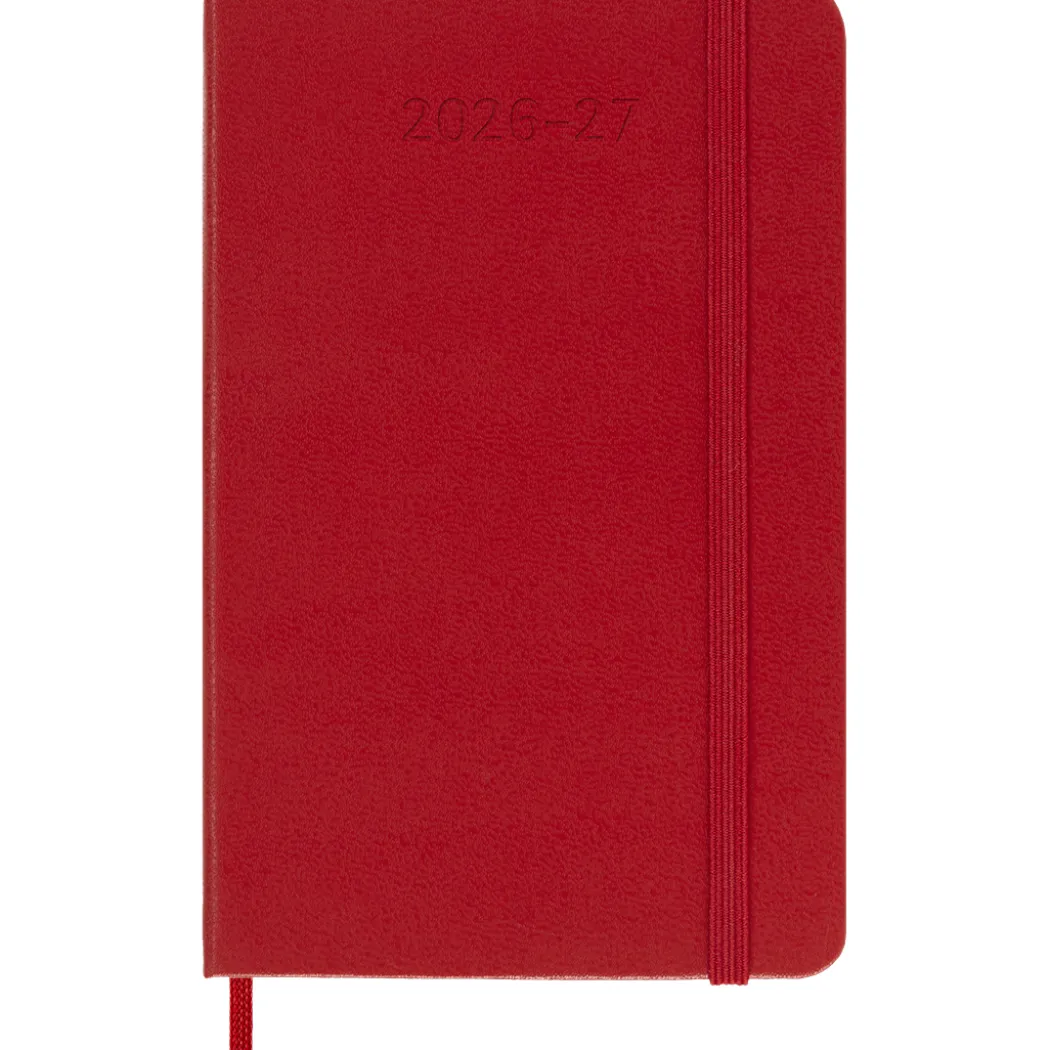 Kalender 18M WeekNote Hard Cover Pocket Red
