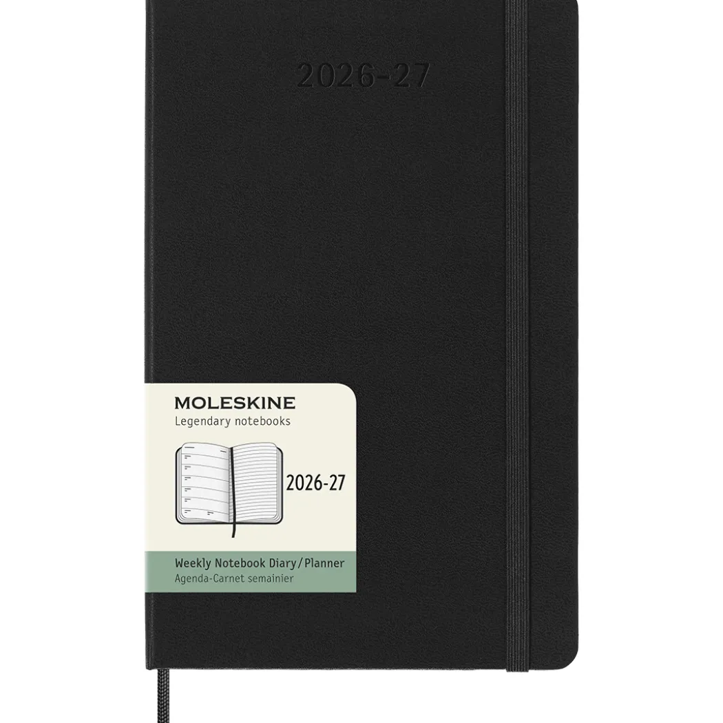 Kalender 18M WeekNote Hard Cover Large Black