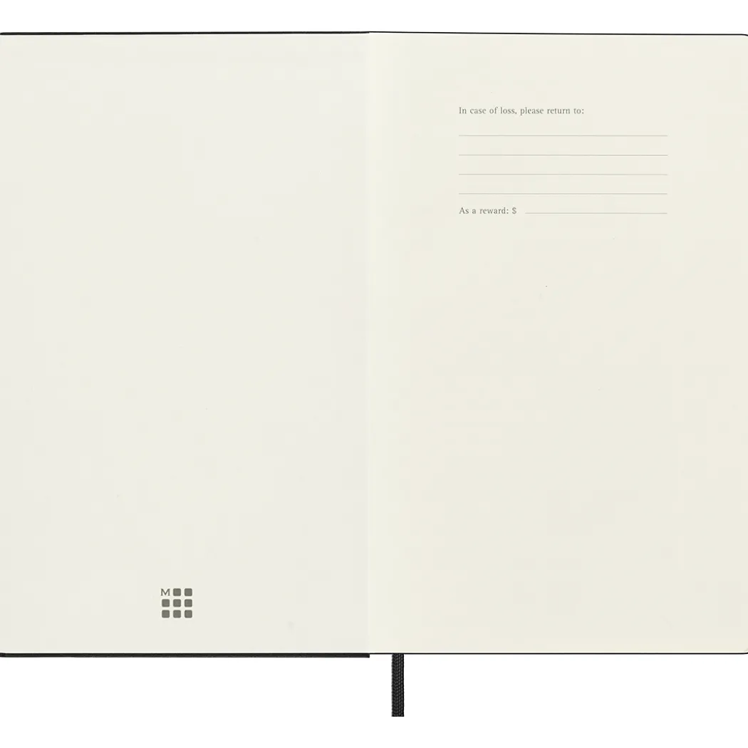 Kalender 18M WeekNote Hard Cover Large Black