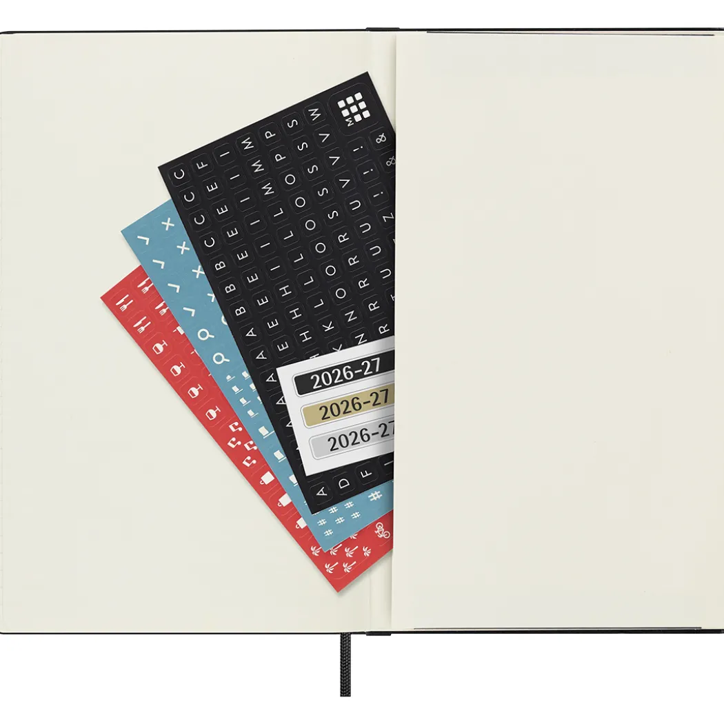 Kalender 18M WeekNote Hard Cover Large Black