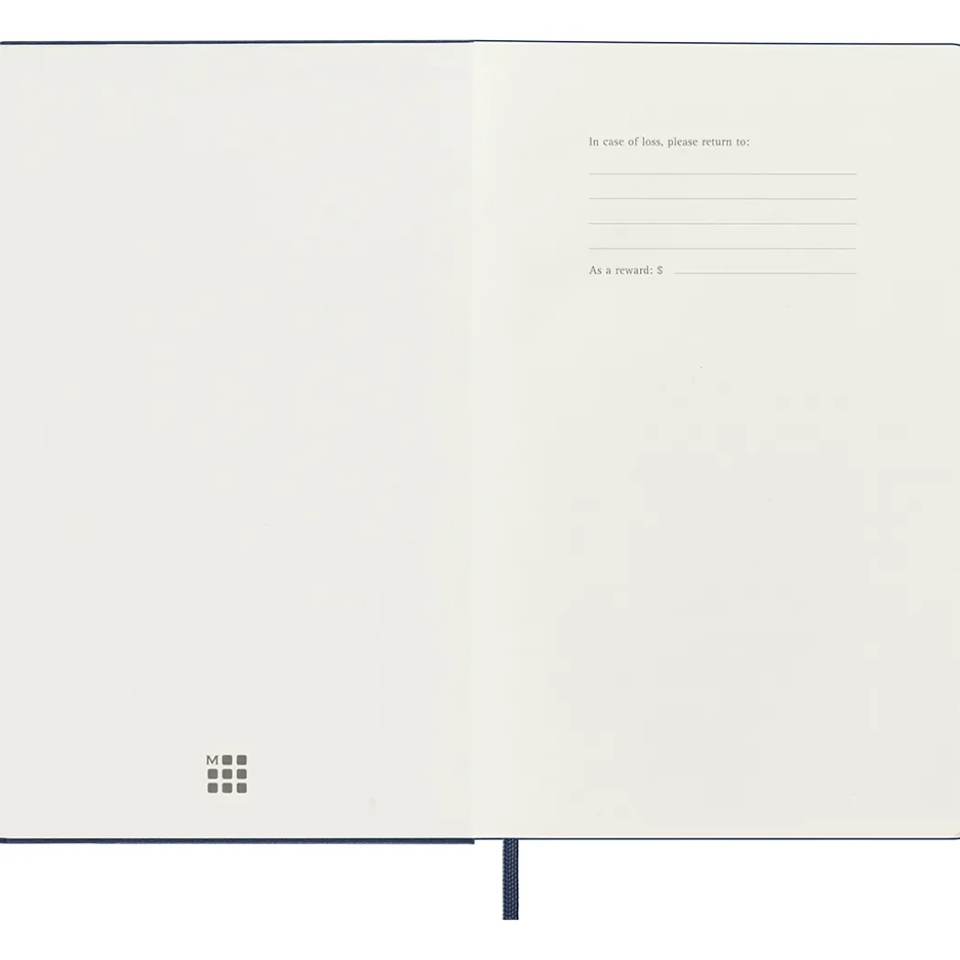 Kalender 18M WeekNote Hard Cover Large Sapphire Blue